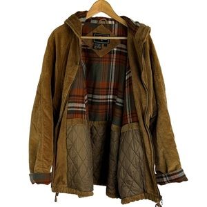 Vintage Brandon Thomas Zip-Up Corduroy Jacket Hoodie